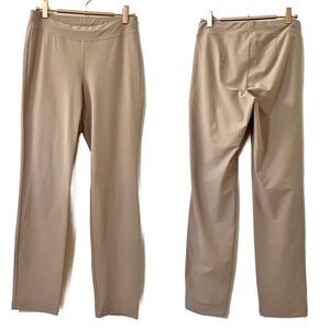 Eileen Fisher Flex Ponte Slim Ankle‎ Pants Size XXS Beige Career Office FLAW